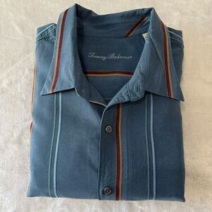 Tommy Bahama Blue Striped Men's Shirt